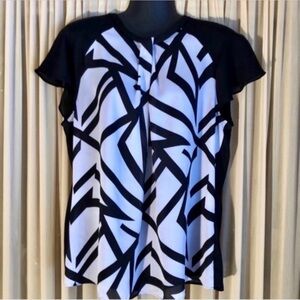 Liz Claiborne Size Large Abstract Blouse(NWT)